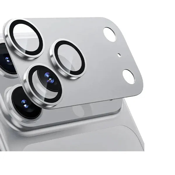 ARMORA iPhone camera lens guard protecting the raised camera module
