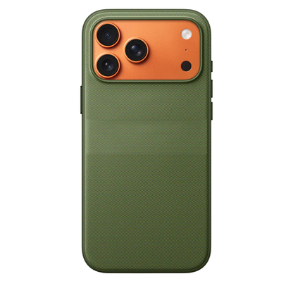 ARMORA TechWoven MagSafe case for iPhone 17 Pro Max in Green