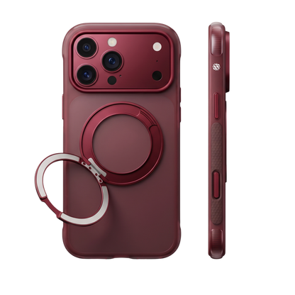 ARMORA O-Air air cushion case for iPhone 18 Pro Max and 17 Pro Max in Burgundy